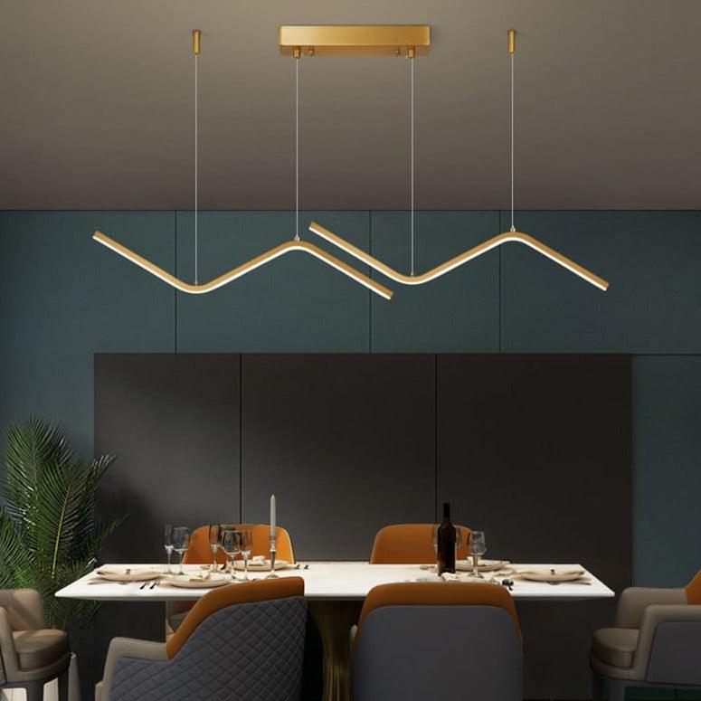 Suspension Led Design - Zig Zag - Noir