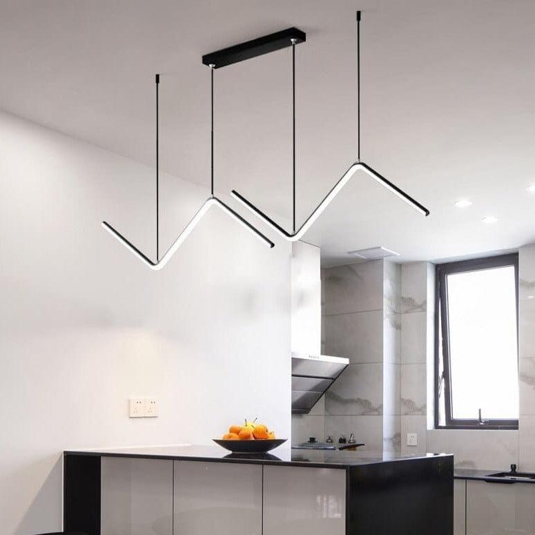Suspension Led Design - Zig Zag - Noir