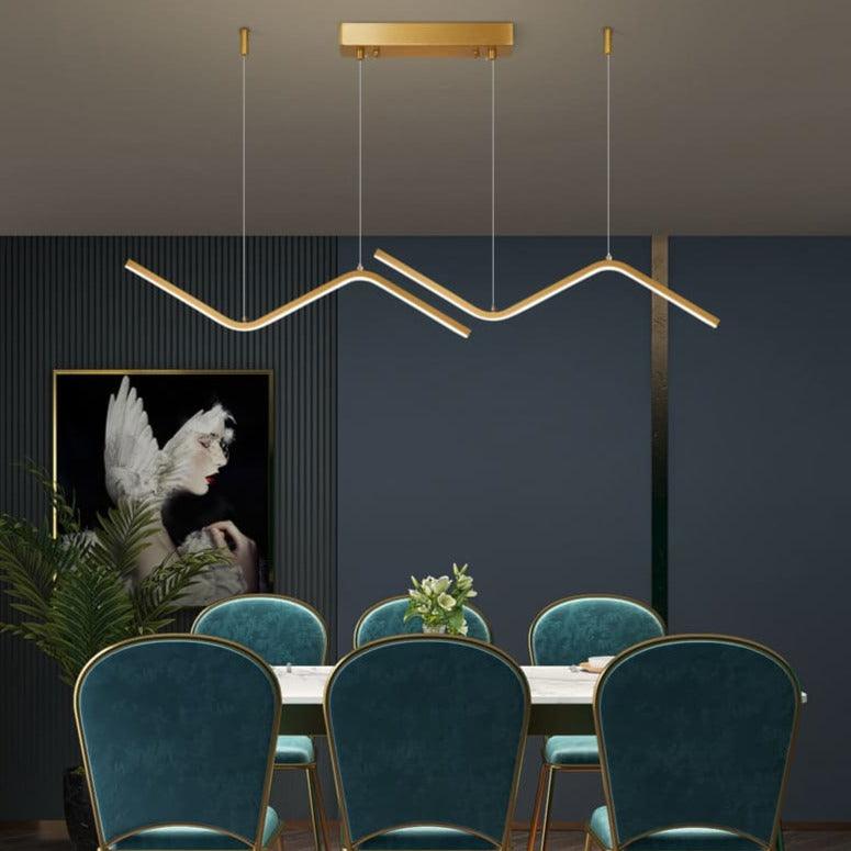 Suspension Led Design - Zig Zag - Noir