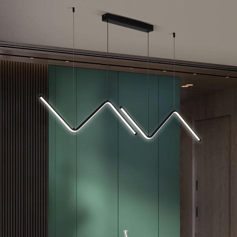 Suspension Led Design - Zig Zag - Noir