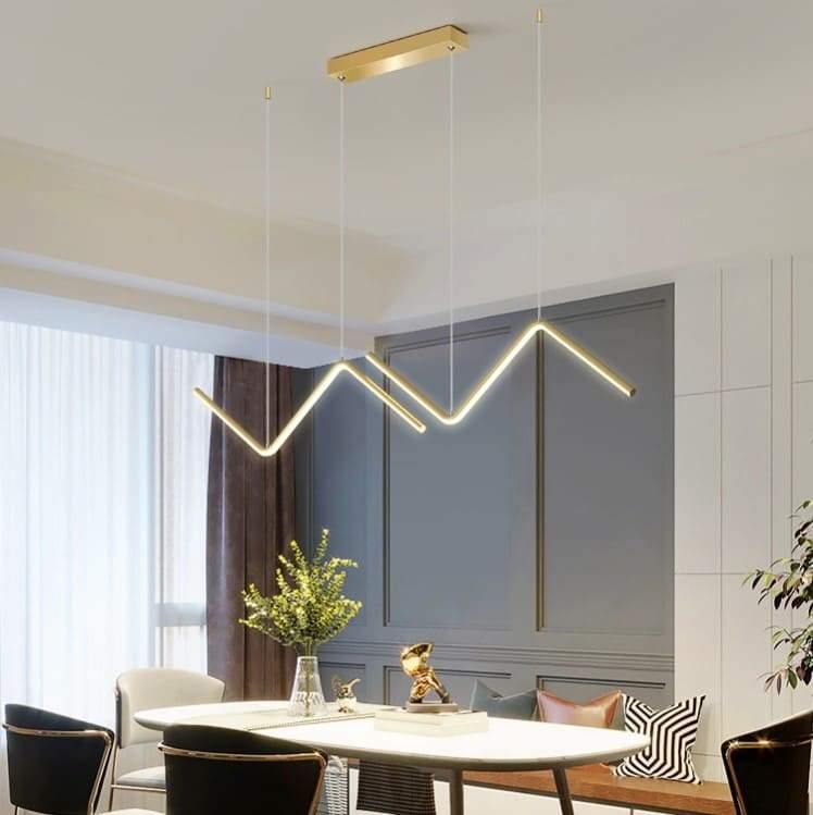 Suspension Led Design - Zig Zag - Noir