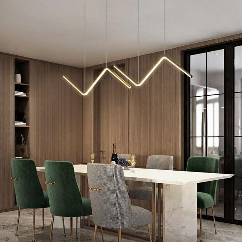 Suspension Led Design - Zig Zag - Noir