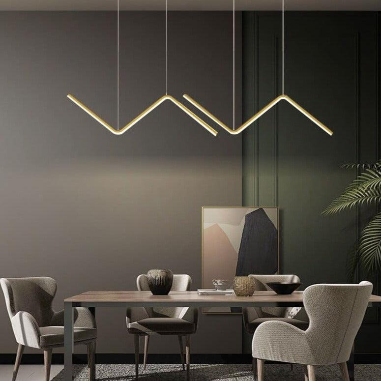 Suspension Led Design - Zig Zag - Noir