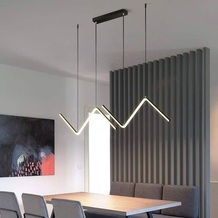 Suspension Led Design - Zig Zag - Noir