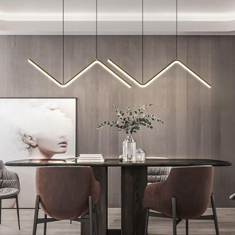 Suspension Led Design - Zig Zag - Noir