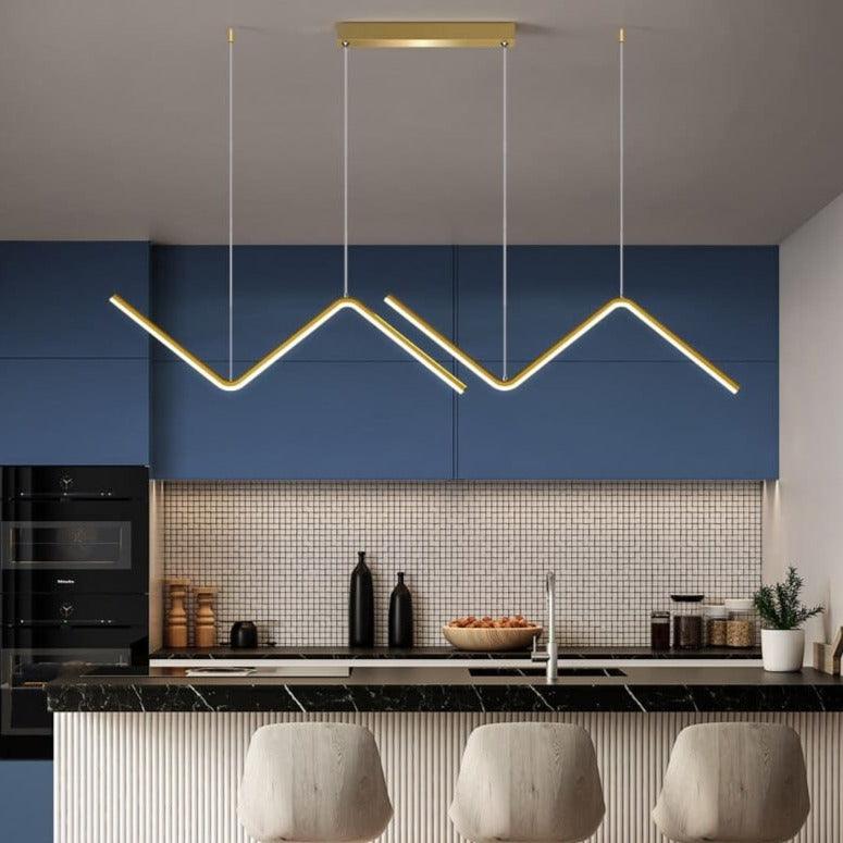 Suspension Led Design - Zig Zag - Noir