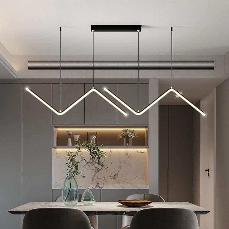Suspension Led Design - Zig Zag - Noir