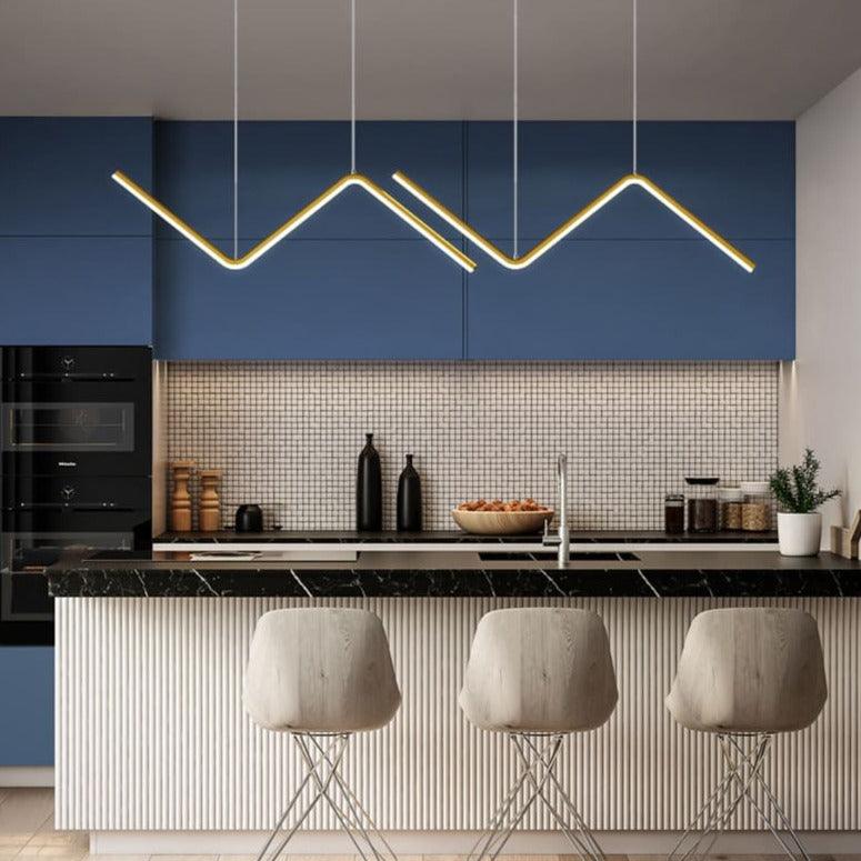 Suspension Led Design - Zig Zag - Noir