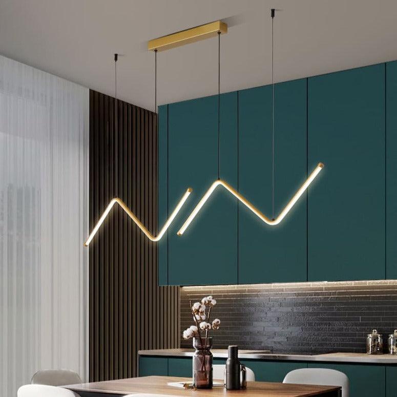 Suspension Led Design - Zig Zag - Noir