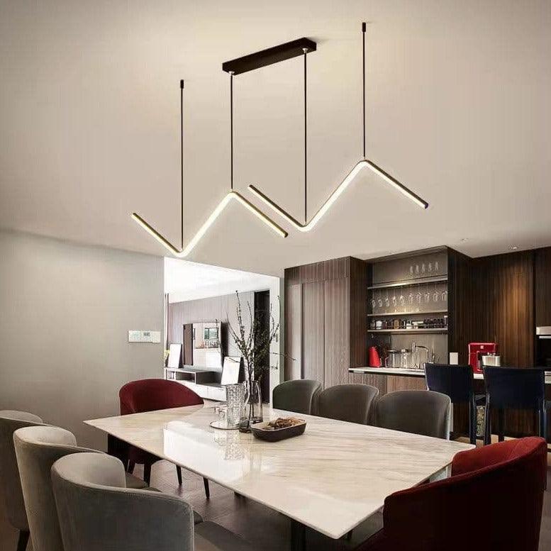 Suspension Led Design - Zig Zag - Noir