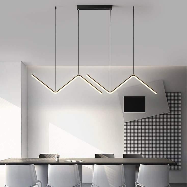 Suspension Led Design - Zig Zag - Noir