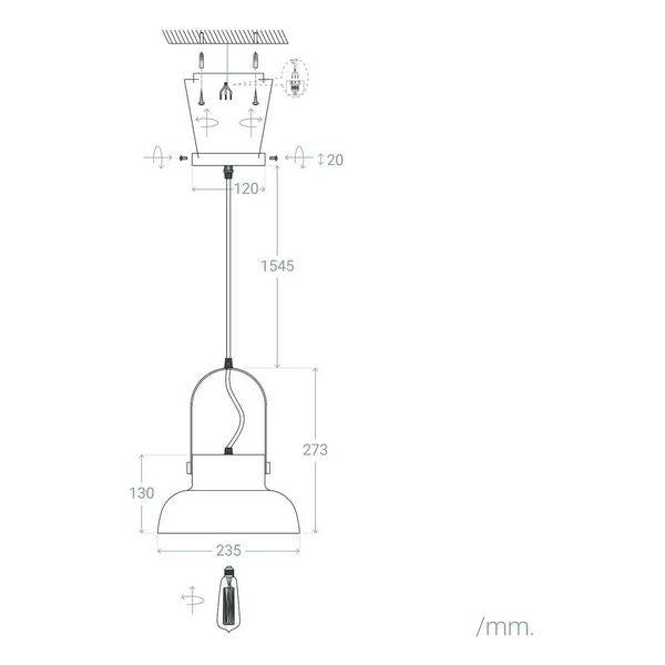 Suspension Ledkia Argus 40 W - Maison | Jardin > Décoration
