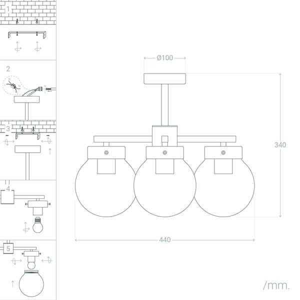 Suspension Ledkia Cawu - Maison | Jardin > Décoration et
