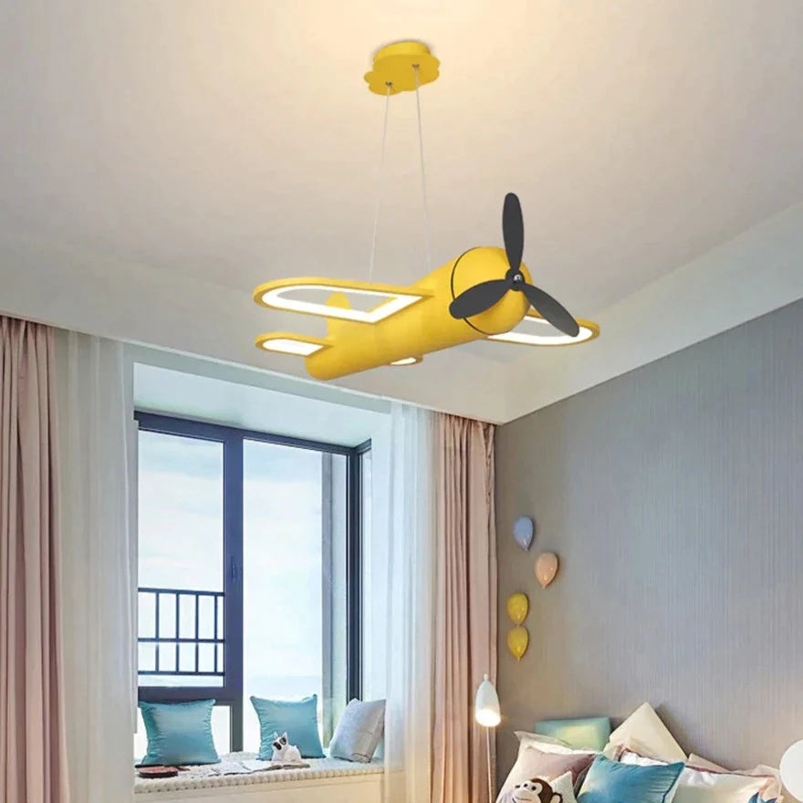 Suspension Luminaire - Airplane - Jaune