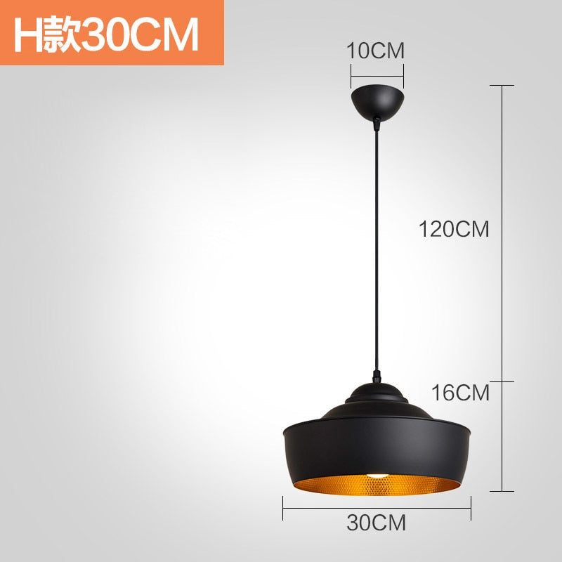 Suspension Luminaire - Charme Vintage - H 30cm / no bulb