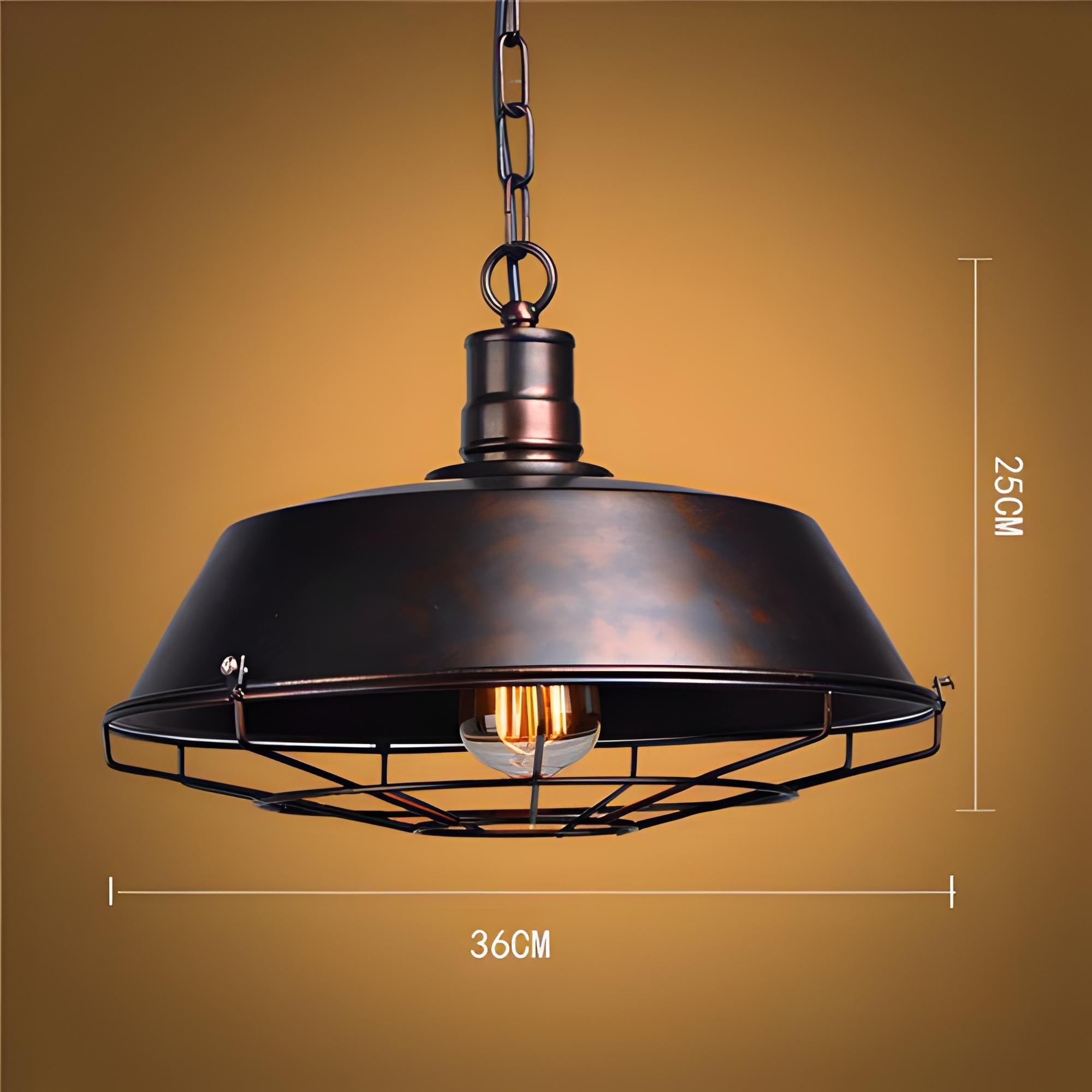 Suspension Luminaire Cuisine Retro - Kattegat - Rouille