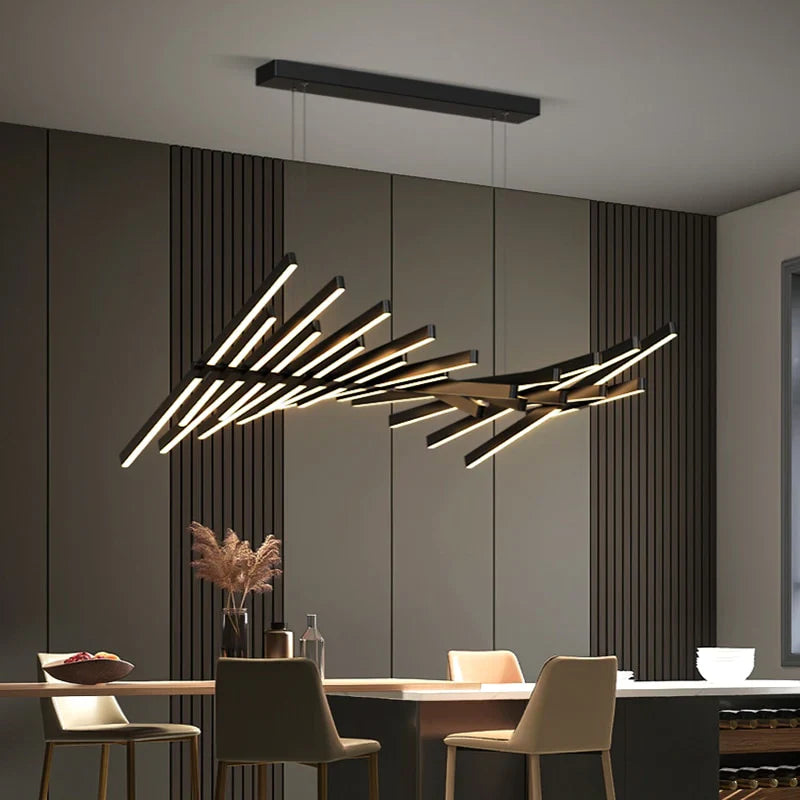 Suspension Luminaire - Design - 10 Leds / Noir