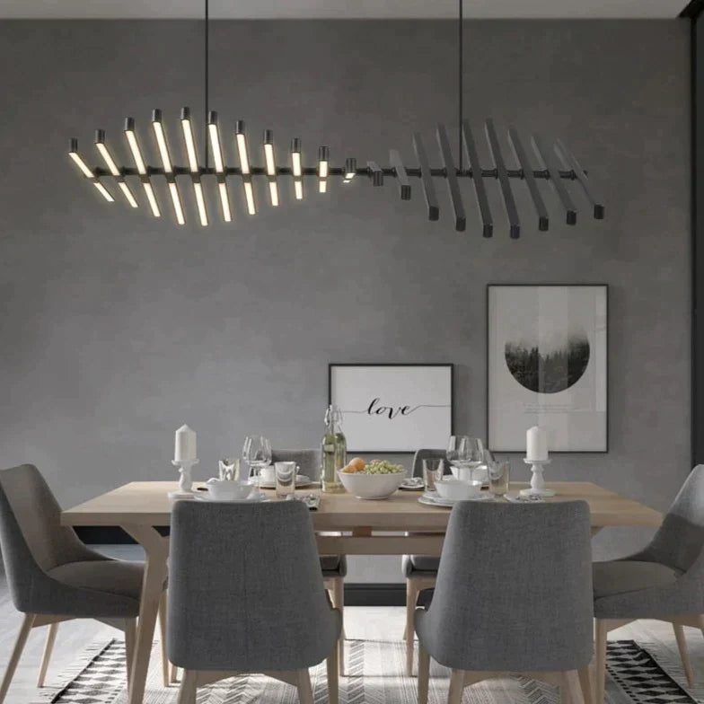 Suspension Luminaire - Design - 10 Leds / Noir