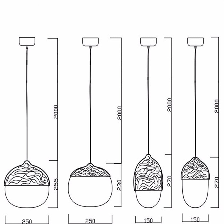 Suspension Luminaire - Eclair Nordique