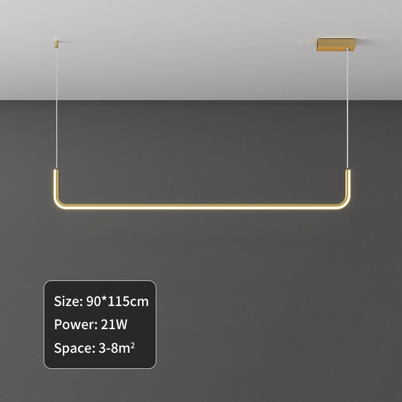 Suspension Luminaire - Esprit Loft - Or Type A 90cm x 115cm
