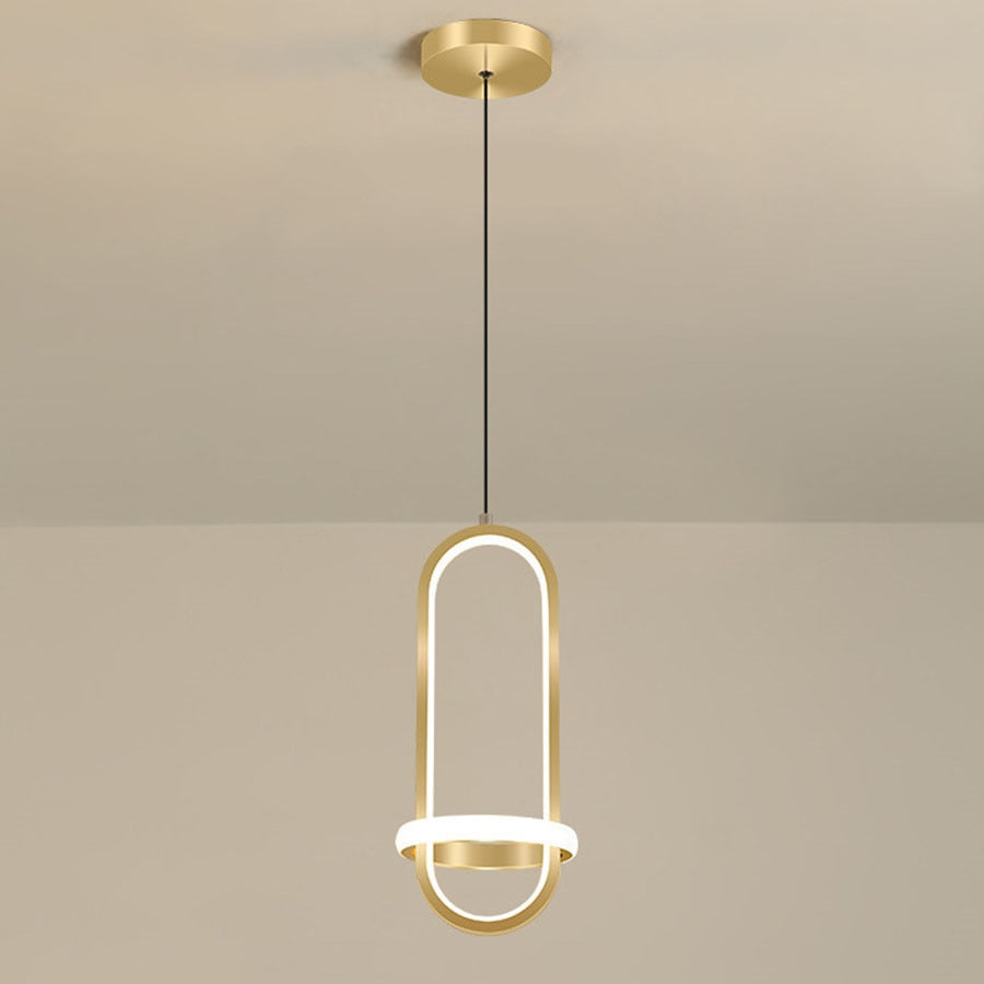 Suspension Luminaire - Halo Doré - Doré 21W / Blanc Chaud