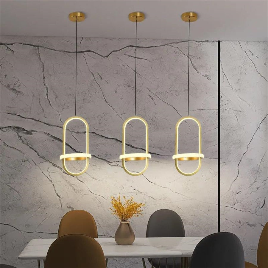 Suspension Luminaire - Halo Doré