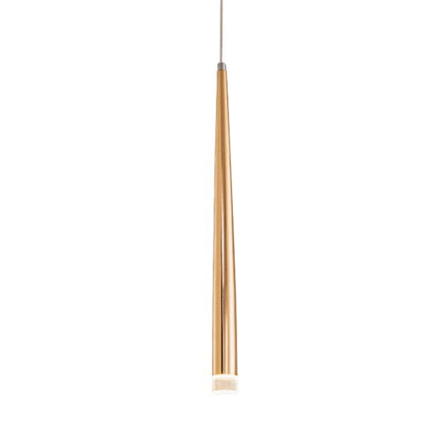 Suspension Luminaire - Ligne d’Or - Doré Et Acrylique