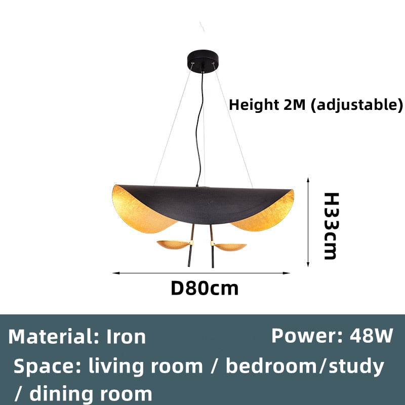Suspension luminaire - Lumina - Type A - D80cm - 2 Têtes