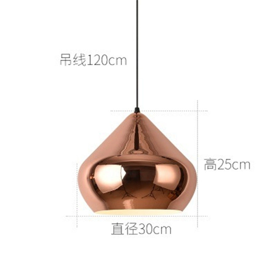 Suspension Luminaire - Or Rose - Type D