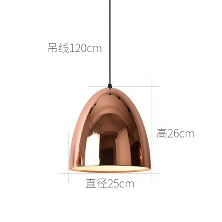 Suspension Luminaire - Or Rose - Type E