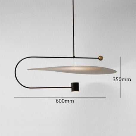 Suspension moderne en forme asymétrique métallique Naya