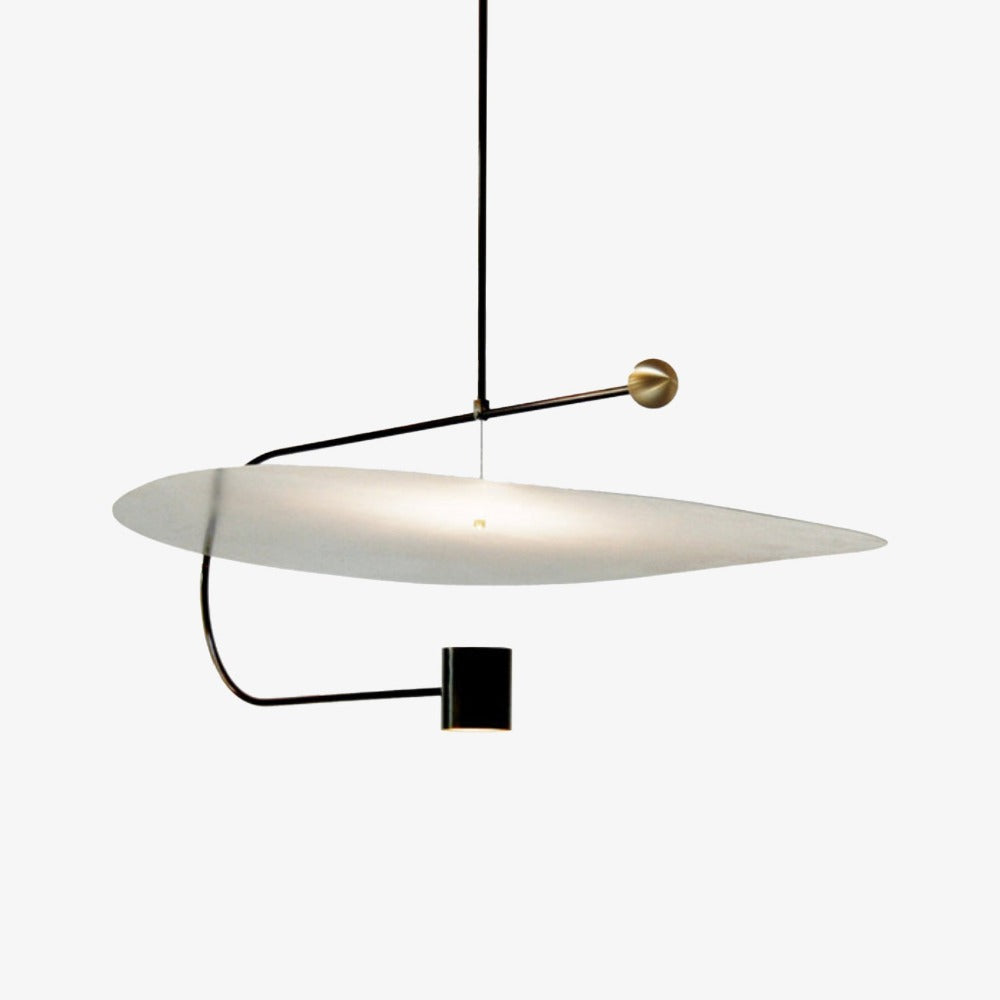 Suspension moderne en forme asymétrique métallique Naya