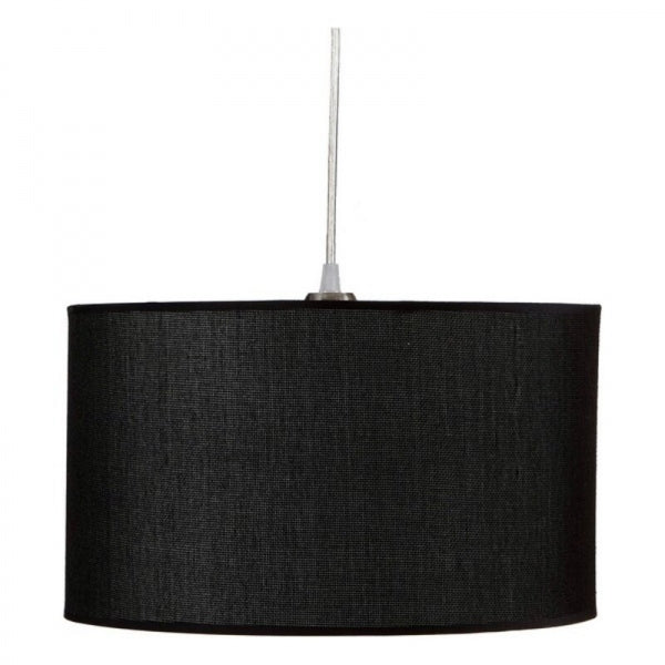 SUSPENSION NOIR MÉTAL TISSU (35 X 20,5 X 35 CM)