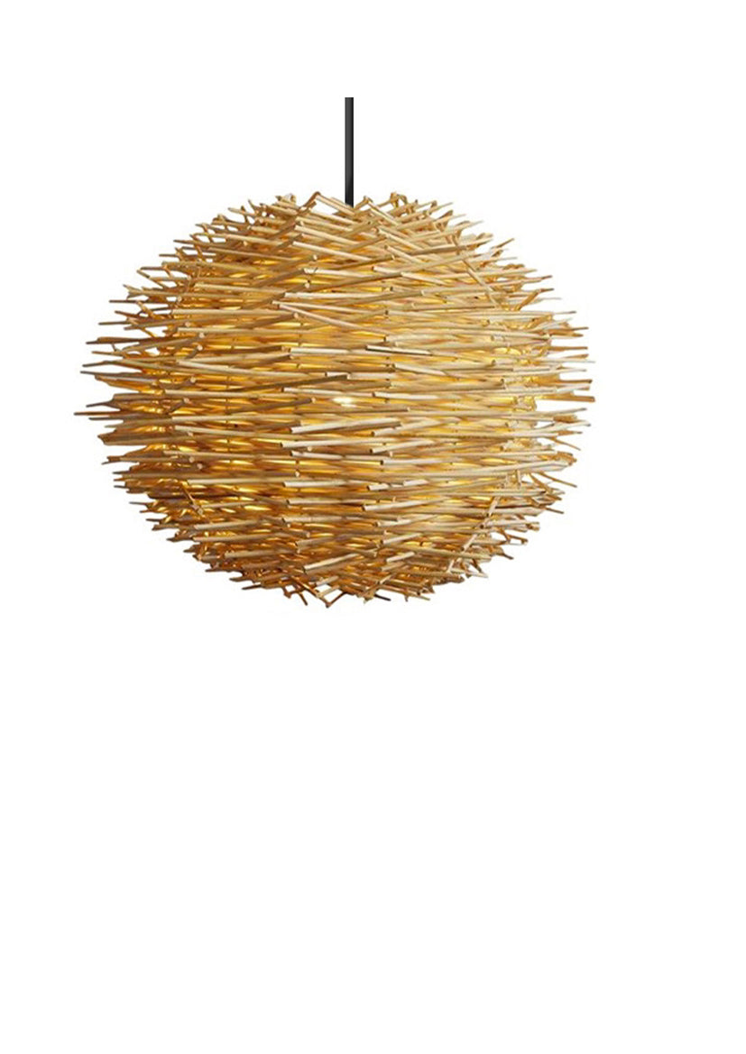 Suspension Rotin - Glowelle - Suspension Luminaire