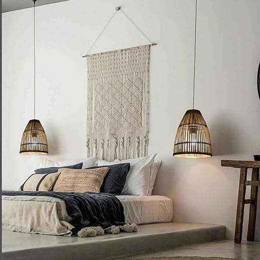 Suspension Rotin - GlowVista - Suspension Luminaire