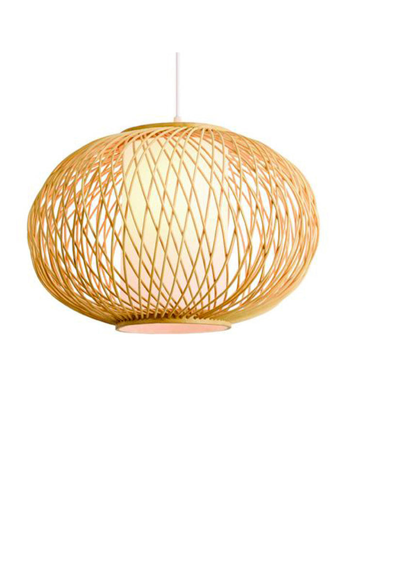 Suspension Rotin - Lumiluxe - Suspension Luminaire