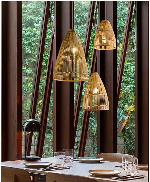 Suspension Rotin - Lustréon - Suspension Luminaire