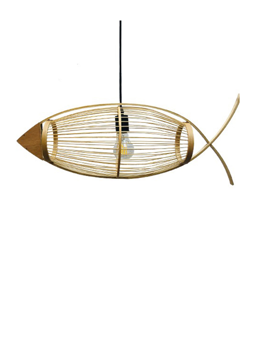 Suspension Rotin - Radiantina - Suspension Luminaire