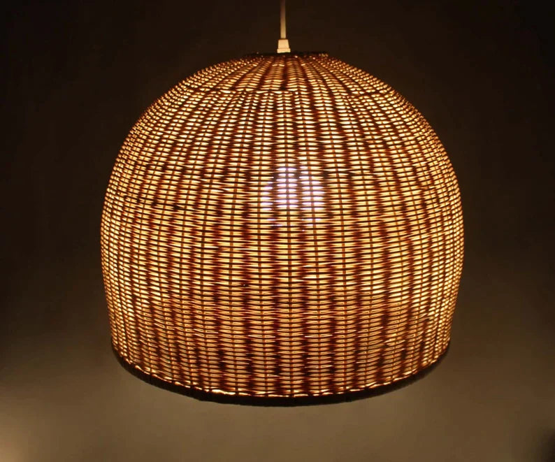 Suspension Rotin - Rotilux - Suspension Luminaire