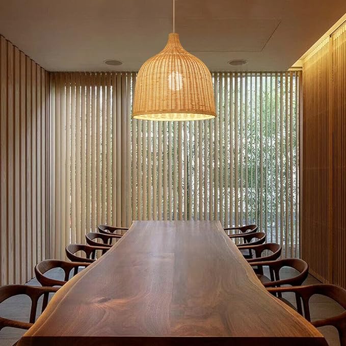 Suspension Rotin - Rotinoire - Suspension Luminaire