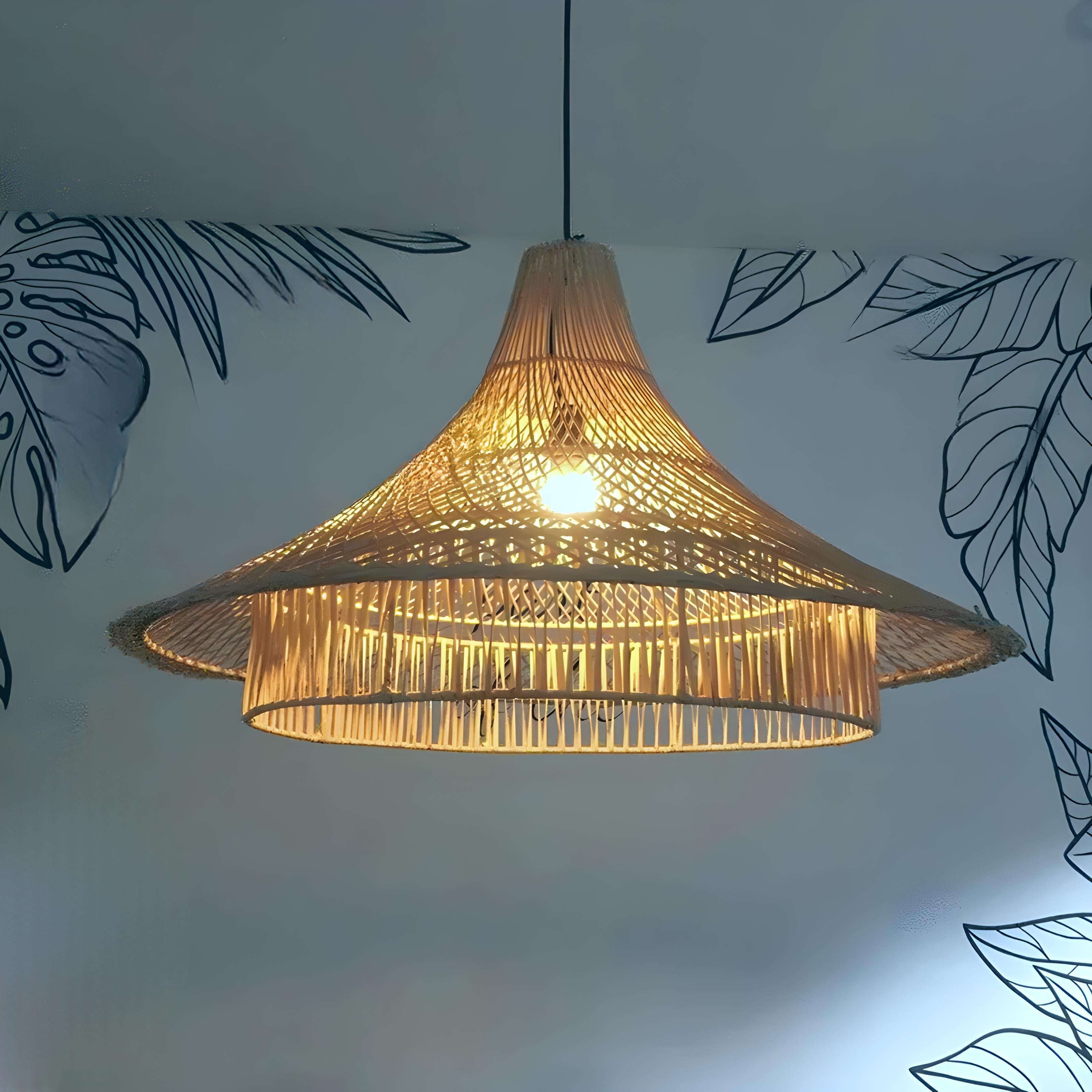 Suspension Rotin XXL - Densapar - Suspension Luminaire