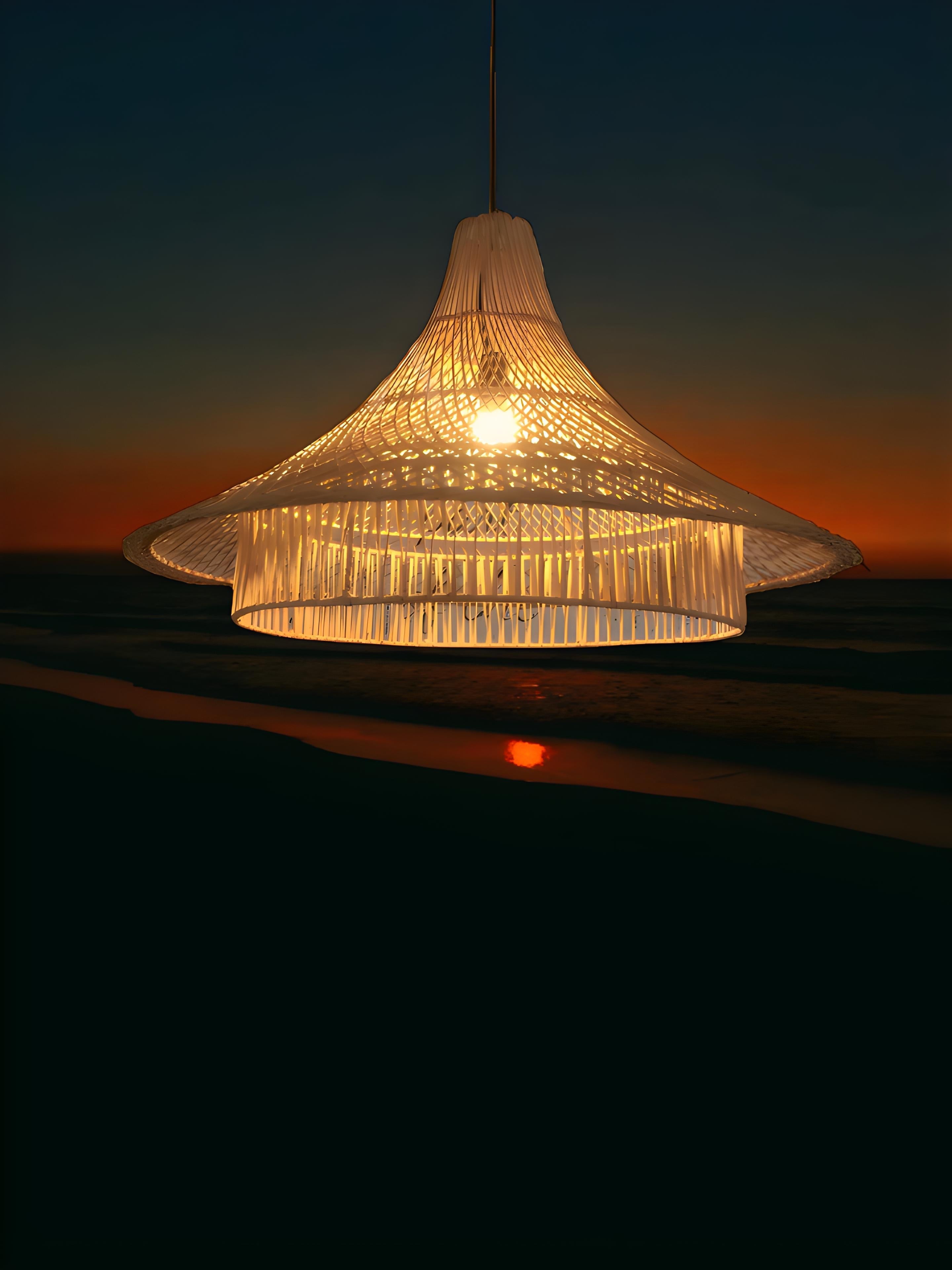 Suspension Rotin XXL - Densapar - Suspension Luminaire