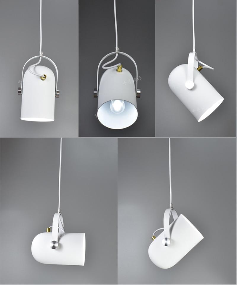 Suspension Scandinave en Métal Blanc