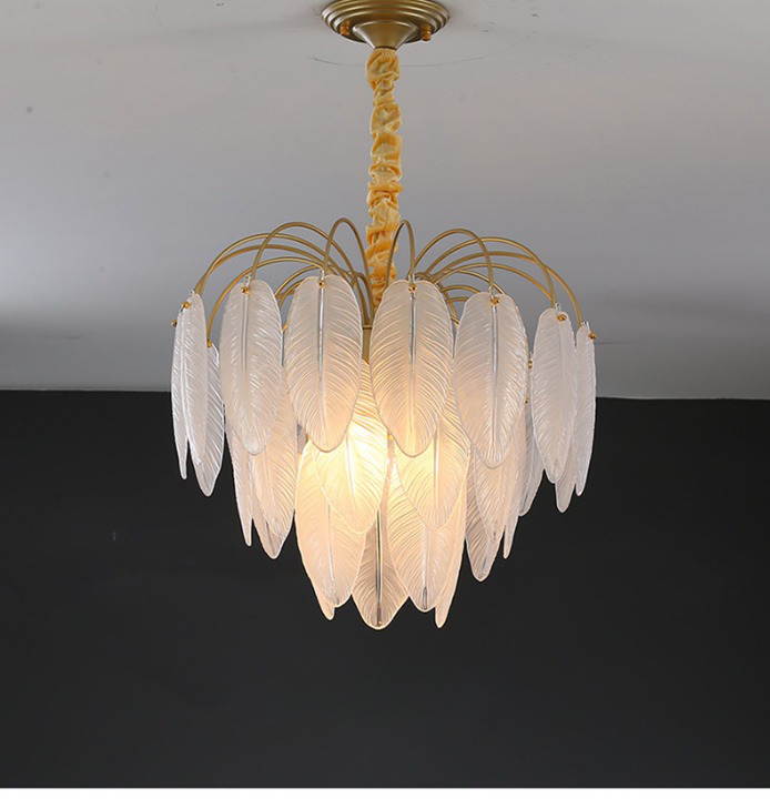 Suspension plume luminaire décoratif moderne et élégant