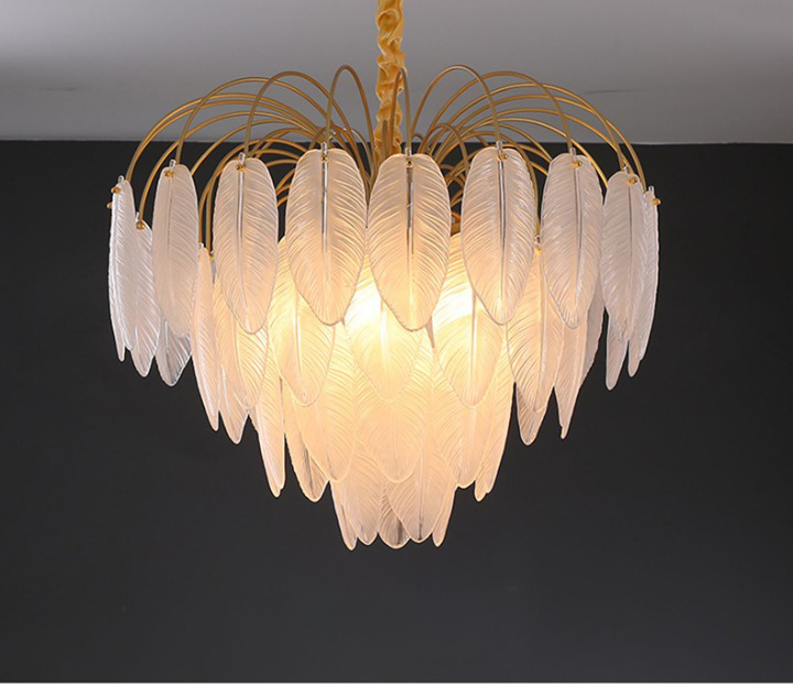 Suspension plume luminaire décoratif moderne et élégant