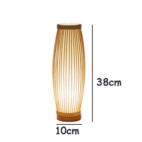 Lampe de chevet style rotin style oval